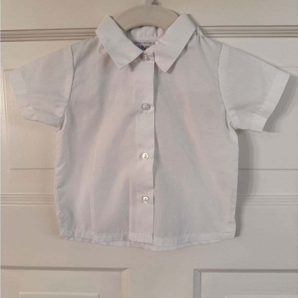 Petit Ami Classic White Kids Shirt, 3M